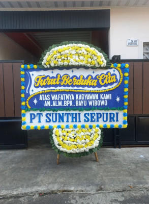 Papan Bunga Duka di Bantaragung